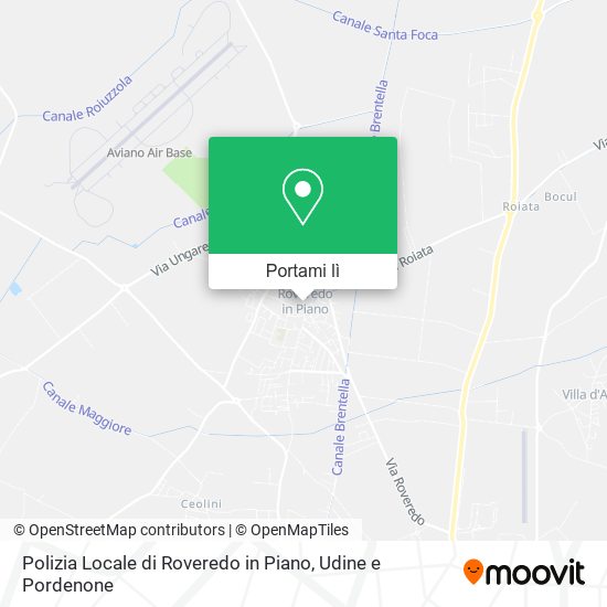 Mappa Polizia Locale di Roveredo in Piano