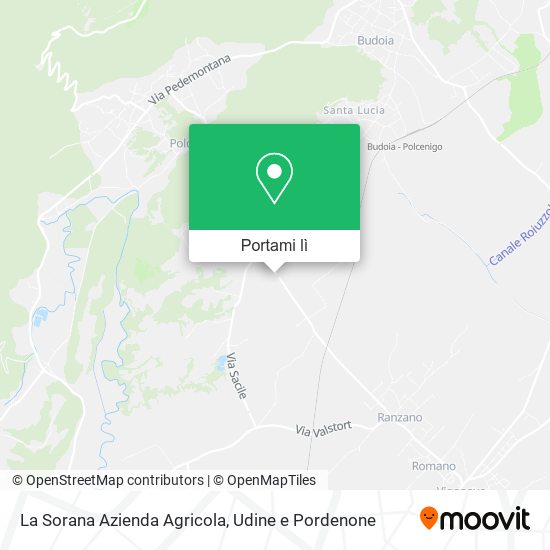 Mappa La Sorana Azienda Agricola