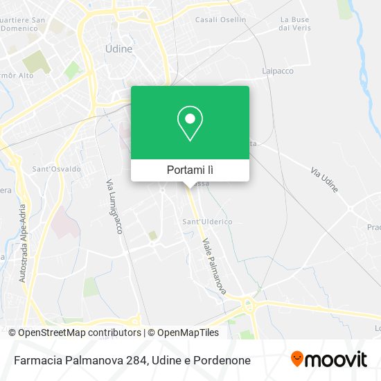 Mappa Farmacia Palmanova 284