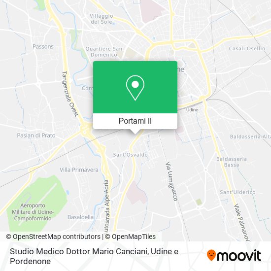 Mappa Studio Medico Dottor Mario Canciani