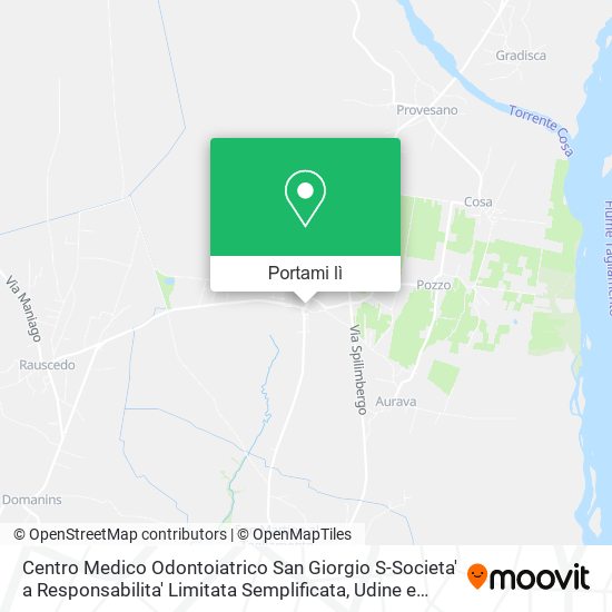 Mappa Centro Medico Odontoiatrico San Giorgio S-Societa' a Responsabilita' Limitata Semplificata