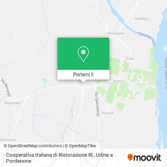 Mappa Cooperativa Italiana di Ristorazione Rl.