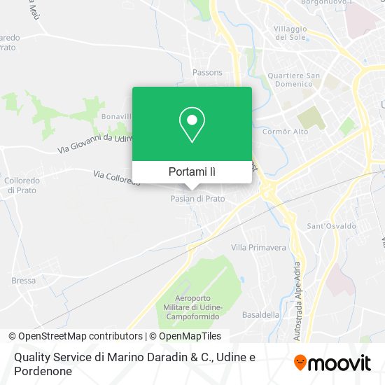 Mappa Quality Service di Marino Daradin & C.