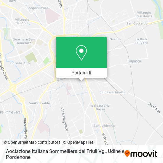 Mappa Aociazione Italiana Sommelliers del Friuli Vg.