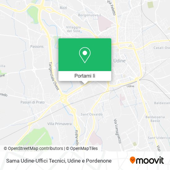 Mappa Sama Udine-Uffici Tecnici
