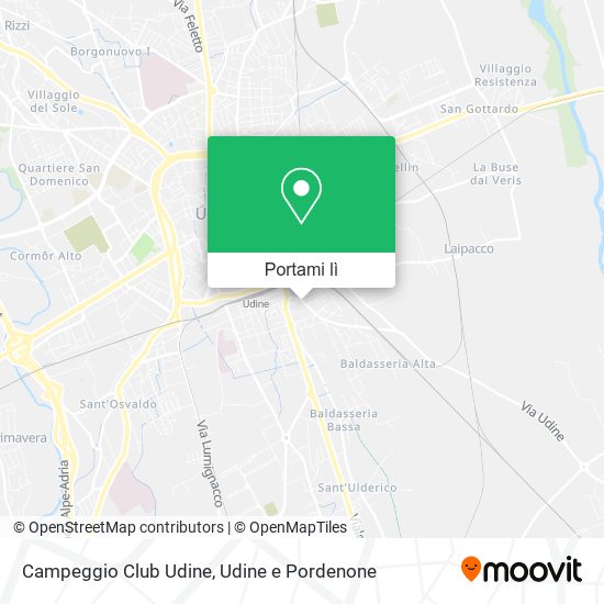 Mappa Campeggio Club Udine