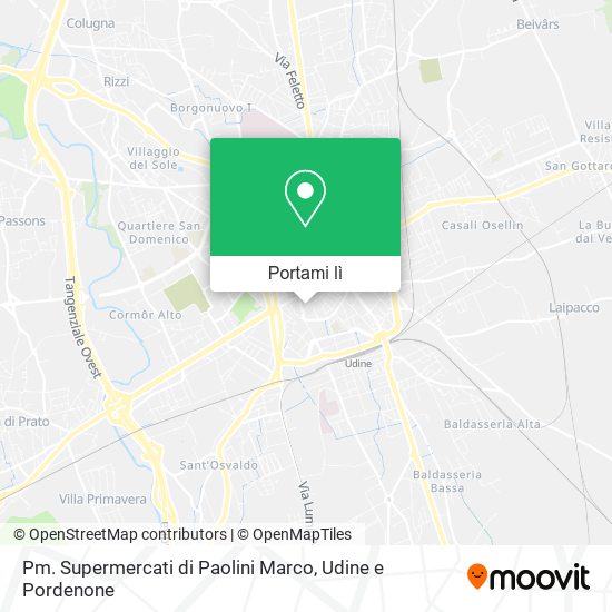 Mappa Pm. Supermercati di Paolini Marco