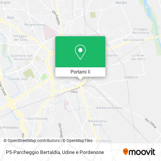 Mappa P5-Parcheggio Bertaldia