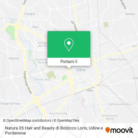 Mappa Natura 35 Hair and Beauty di Bolzicco Loris