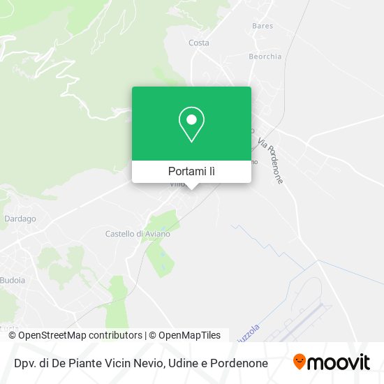 Mappa Dpv. di De Piante Vicin Nevio