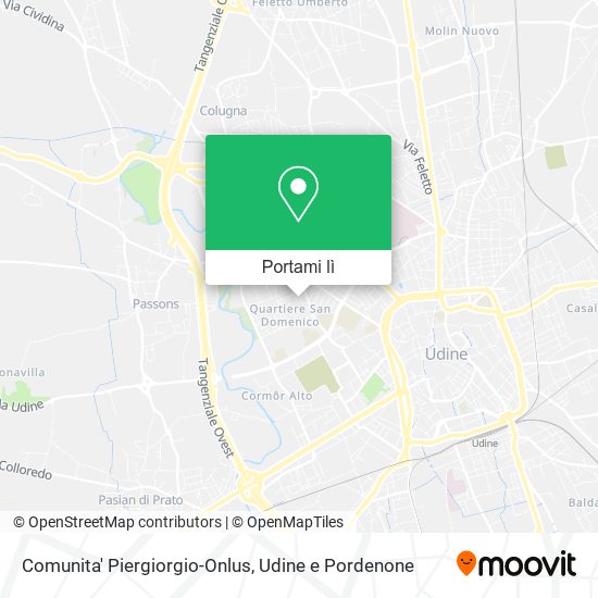 Mappa Comunita' Piergiorgio-Onlus