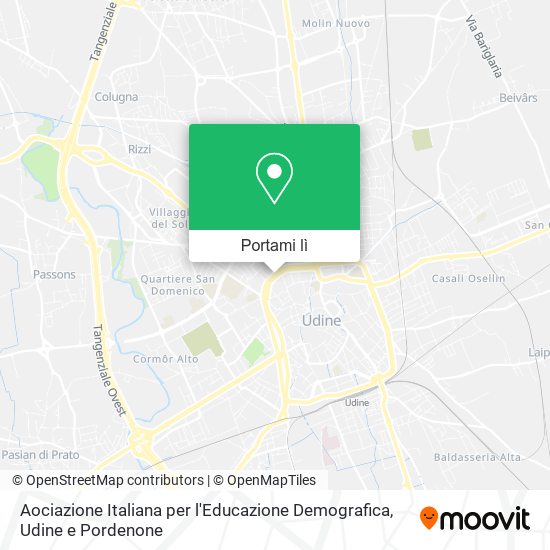 Mappa Aociazione Italiana per l'Educazione Demografica