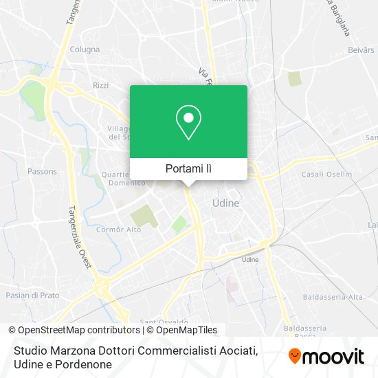 Mappa Studio Marzona Dottori Commercialisti Aociati