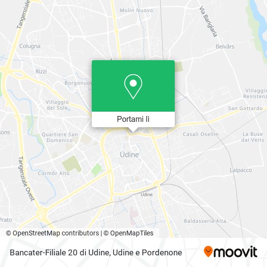 Mappa Bancater-Filiale 20 di Udine