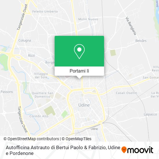 Mappa Autofficina Astrauto di Bertui Paolo & Fabrizio
