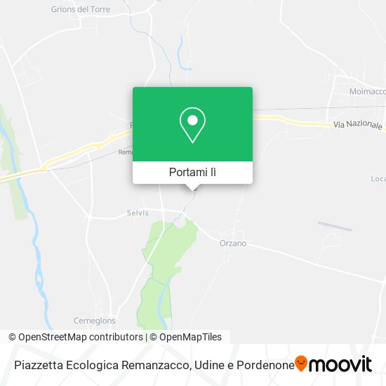 Mappa Piazzetta Ecologica Remanzacco