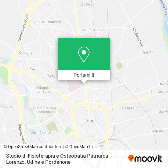 Mappa Studio di Fisioterapia e Osteopatia Patriarca Lorenzo