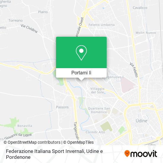 Mappa Federazione Italiana Sport Invernali