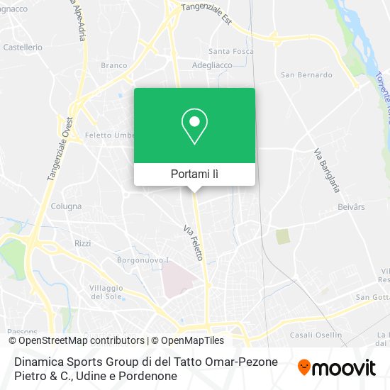 Mappa Dinamica Sports Group di del Tatto Omar-Pezone Pietro & C.