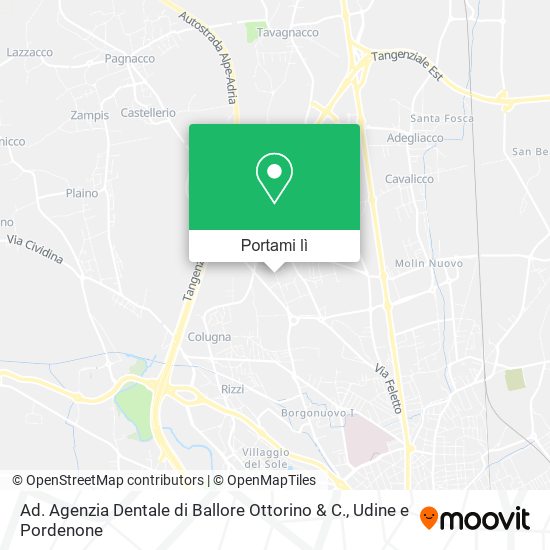 Mappa Ad. Agenzia Dentale di Ballore Ottorino & C.