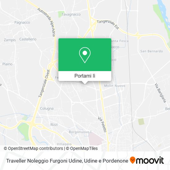 Mappa Traveller Noleggio Furgoni Udine