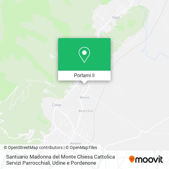 Mappa Santuario Madonna del Monte Chiesa Cattolica Servizi Parrocchiali
