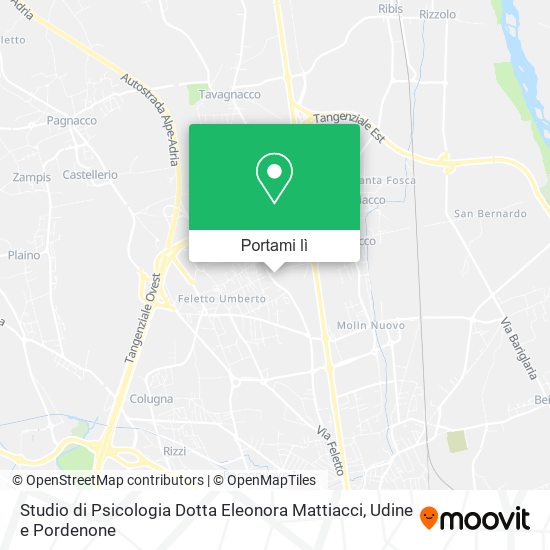 Mappa Studio di Psicologia Dotta Eleonora Mattiacci
