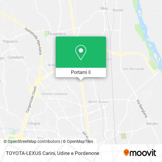 Mappa TOYOTA-LEXUS Carini