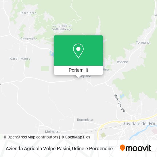Mappa Azienda Agricola Volpe Pasini