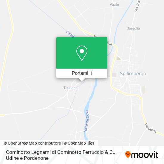 Mappa Cominotto Legnami di Cominotto Ferruccio & C.