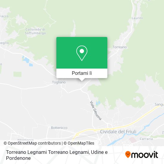 Mappa Torreano Legnami Torreano Legnami