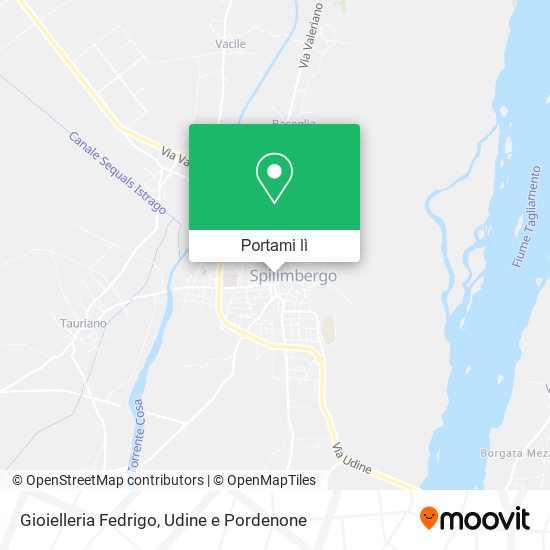 Mappa Gioielleria Fedrigo