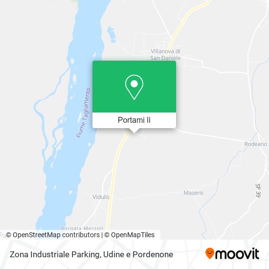 Mappa Zona Industriale Parking