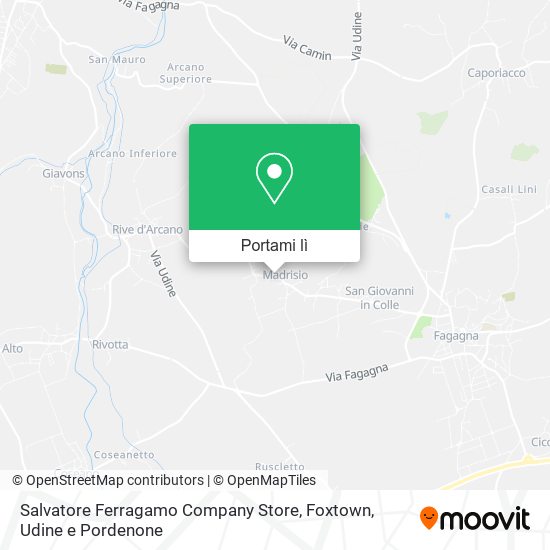Mappa Salvatore Ferragamo Company Store, Foxtown