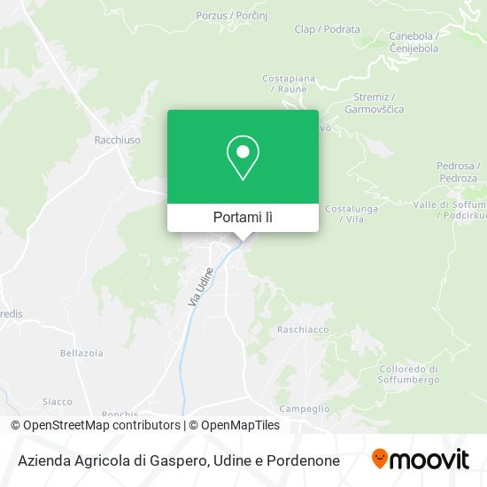 Mappa Azienda Agricola di Gaspero