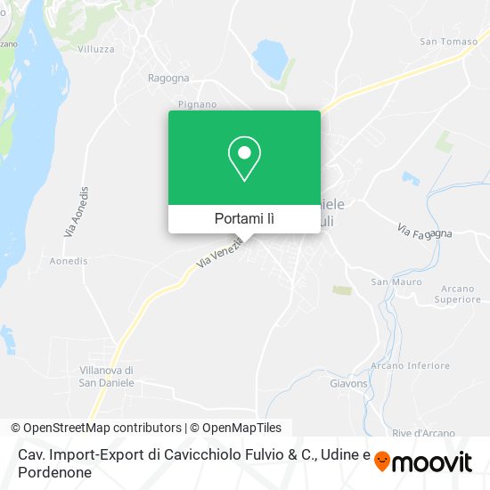 Mappa Cav. Import-Export di Cavicchiolo Fulvio & C.
