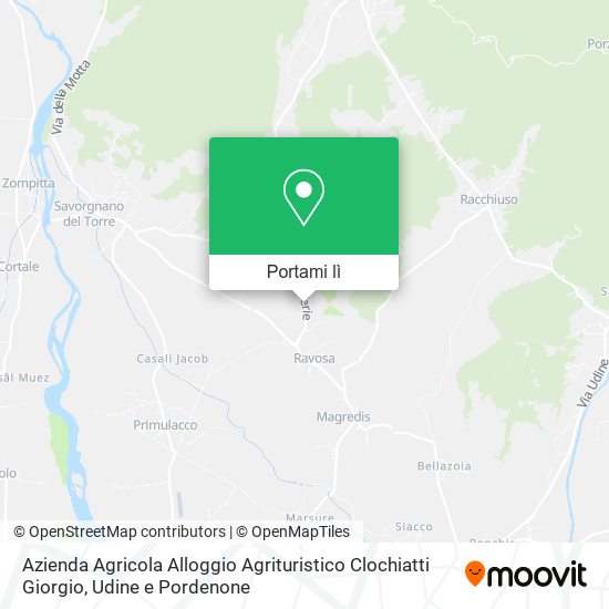 Mappa Azienda Agricola Alloggio Agrituristico Clochiatti Giorgio