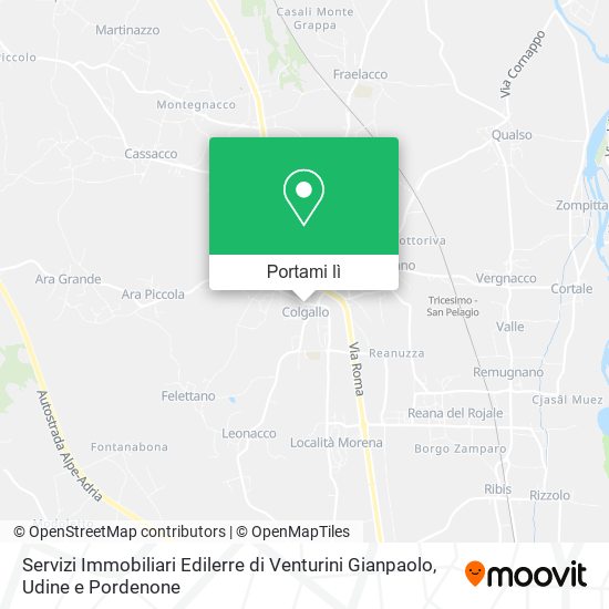Mappa Servizi Immobiliari Edilerre di Venturini Gianpaolo