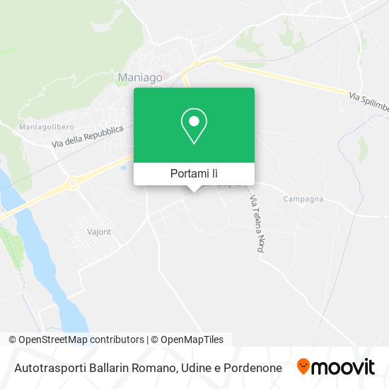 Mappa Autotrasporti Ballarin Romano