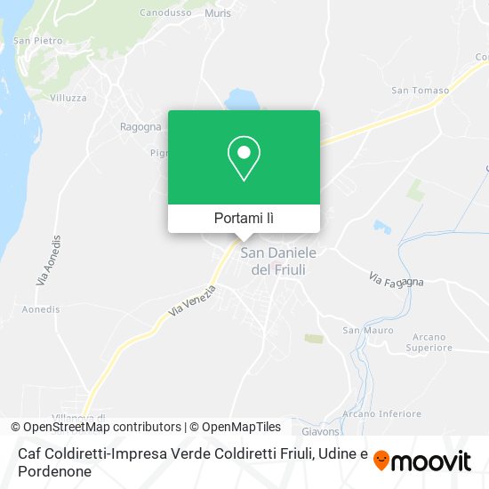 Mappa Caf Coldiretti-Impresa Verde Coldiretti Friuli