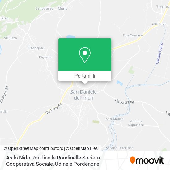 Mappa Asilo Nido Rondinelle Rondinelle Societa' Cooperativa Sociale