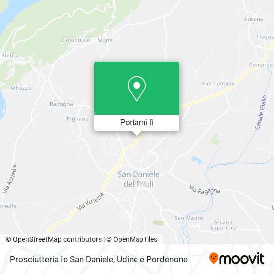 Mappa Prosciutteria Ie San Daniele