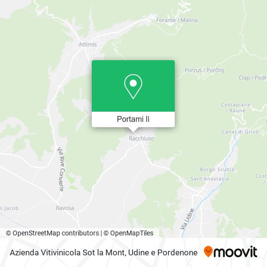 Mappa Azienda Vitivinicola Sot la Mont