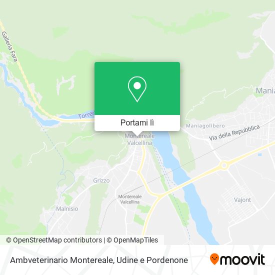 Mappa Ambveterinario Montereale