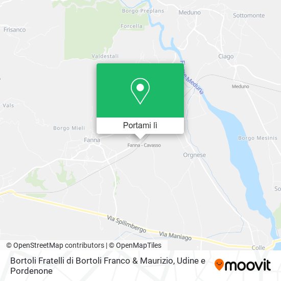Mappa Bortoli Fratelli di Bortoli Franco & Maurizio