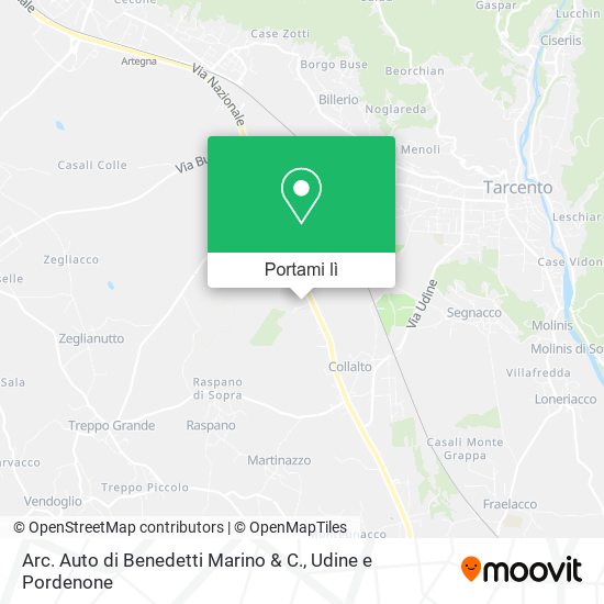 Mappa Arc. Auto di Benedetti Marino & C.