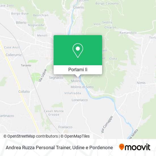 Mappa Andrea Ruzza Personal Trainer