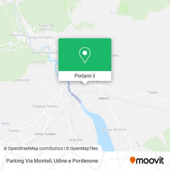 Mappa Parking Via Monteli