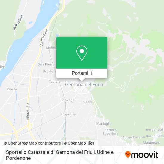 Mappa Sportello Catastale di Gemona del Friuli