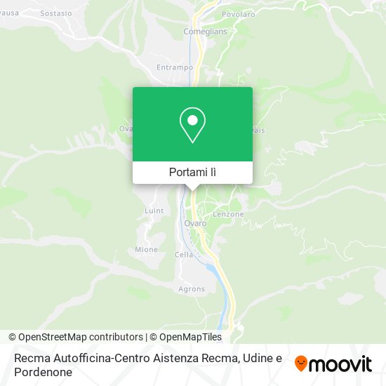 Mappa Recma Autofficina-Centro Aistenza Recma